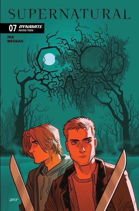 A Supernatural comic book with a green cover