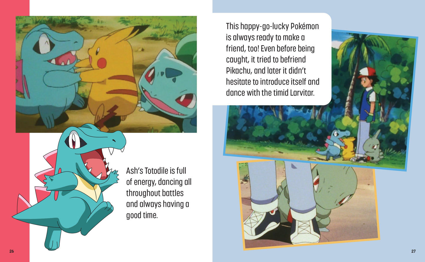 Illustration of a Pokémon scene with text and characters from the anime.