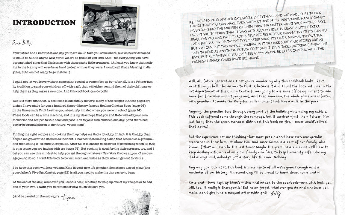 Text document with a letter and notes on a white background