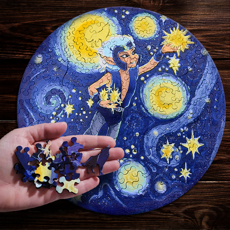 EXCLUSIVE ElfQuest Starry Night Skywise Wooden Puzzle | ElfQuest