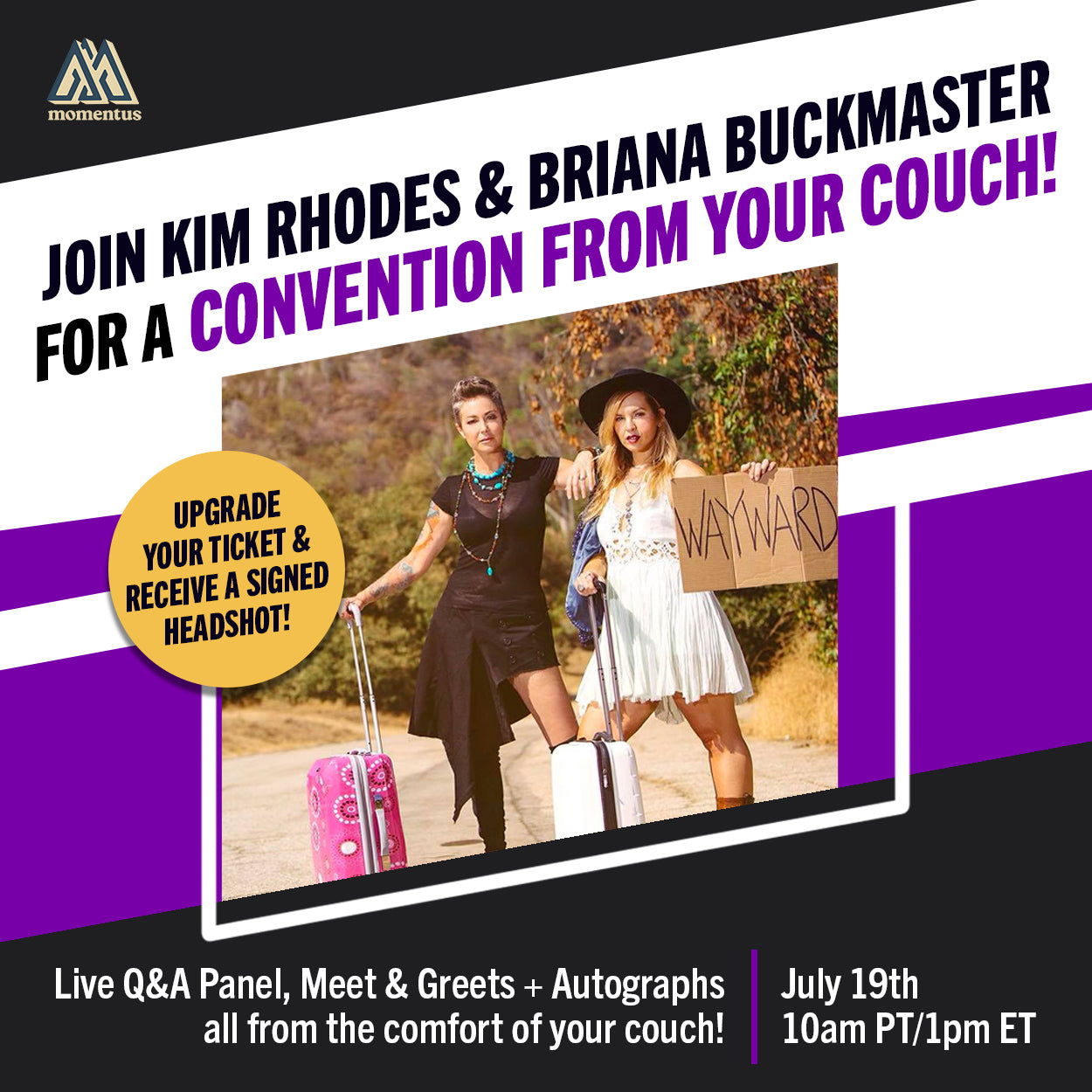 Convention from your Couch: Kim Rhodes & Briana Buckmaster | Momentus Event