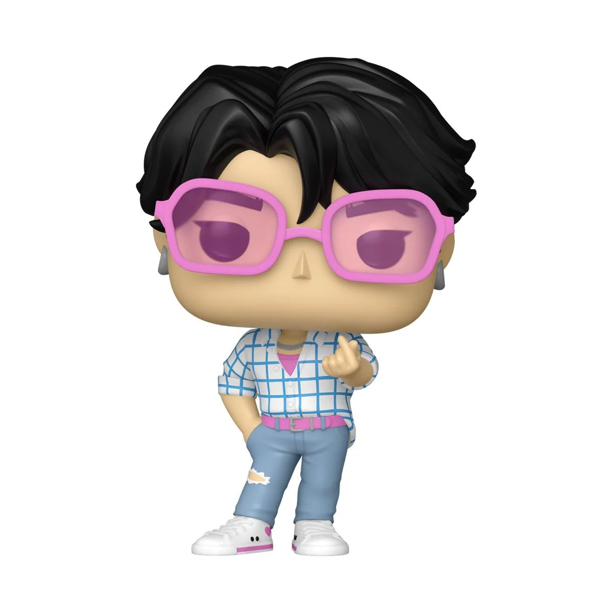 A Funko Pop! vinyl figurine depicting the character Jinu from "KPop Demon Hunters."