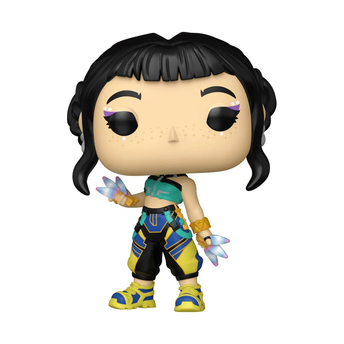 A Funko Pop! vinyl figurine depicting the character Zoey from "KPop Demon Hunters."
