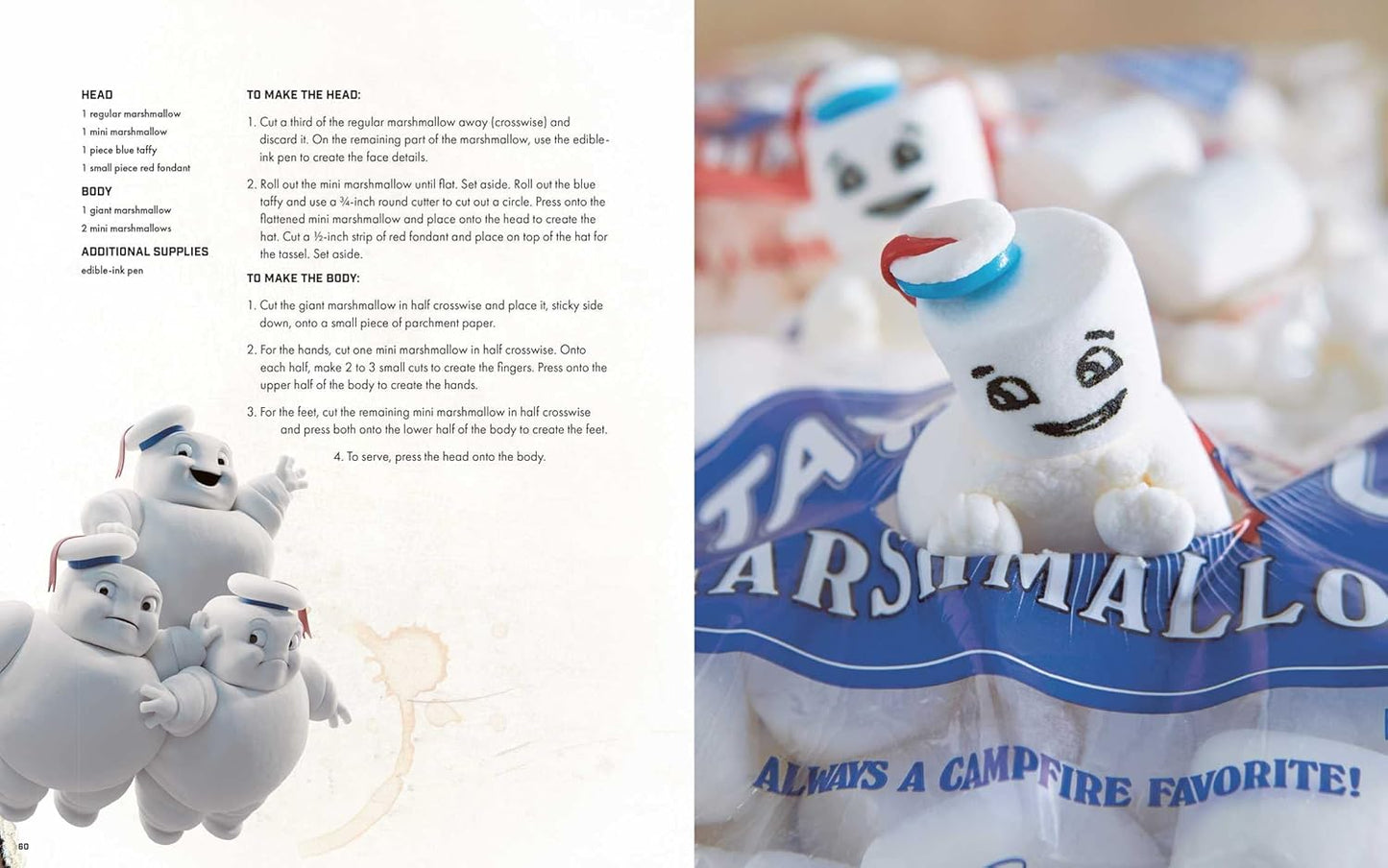 A two-page spread from the book featuring one of the included recipes.