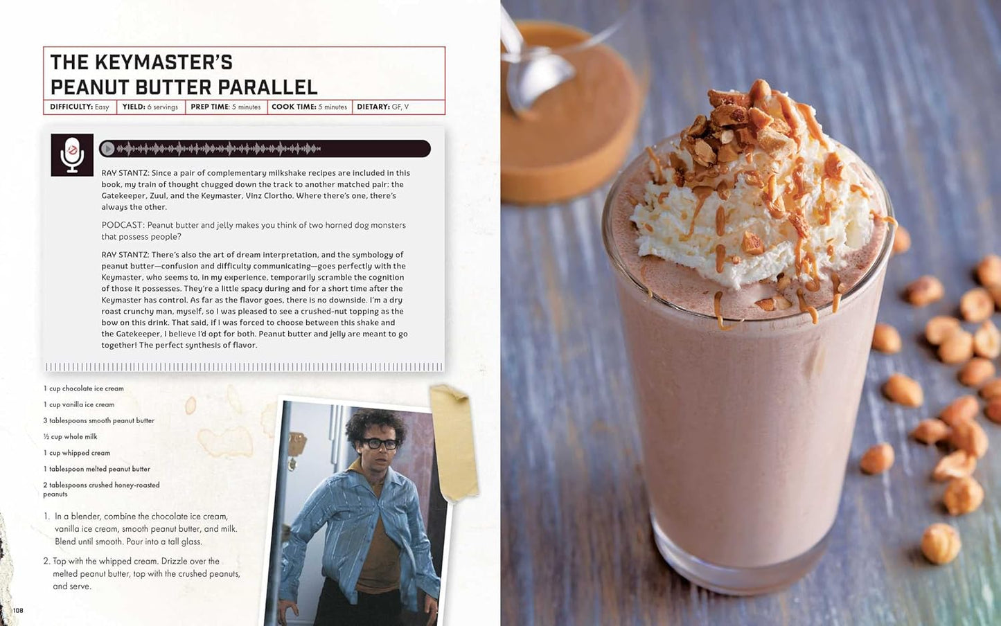 A two-page spread from the book featuring one of the included recipes.