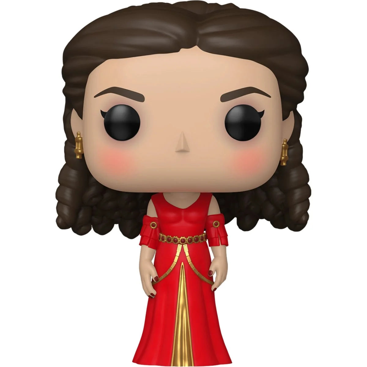 A vinyl Funko Pop figure depicting the character Inara Serra from the TV series "Firefly."
