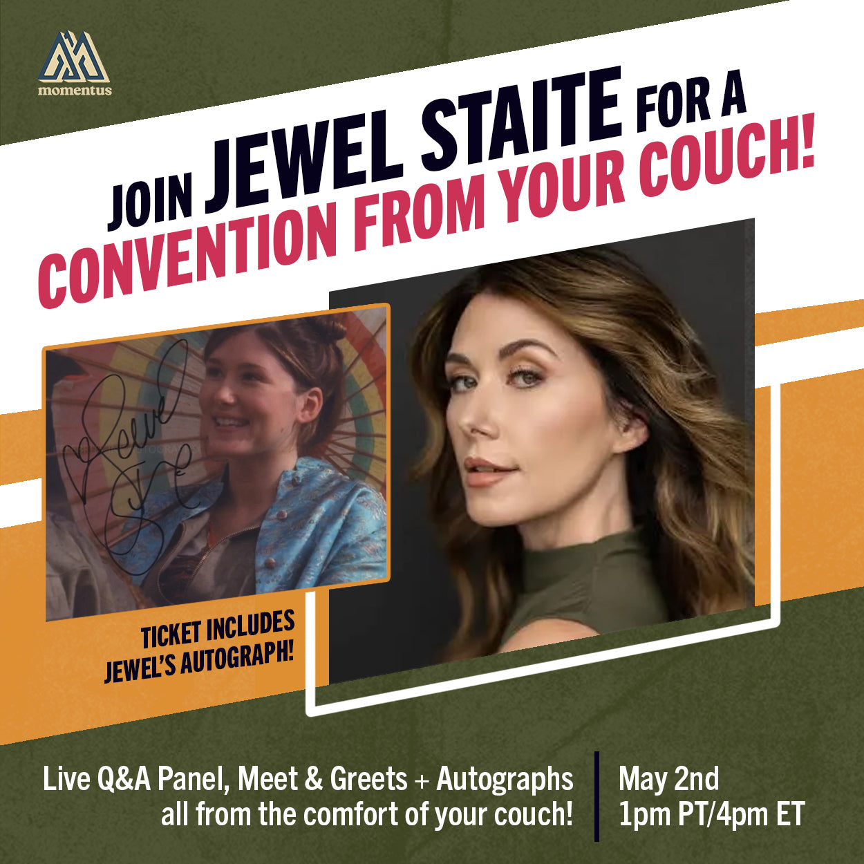Convention from your Couch: Jewel Staite | Momentus Event