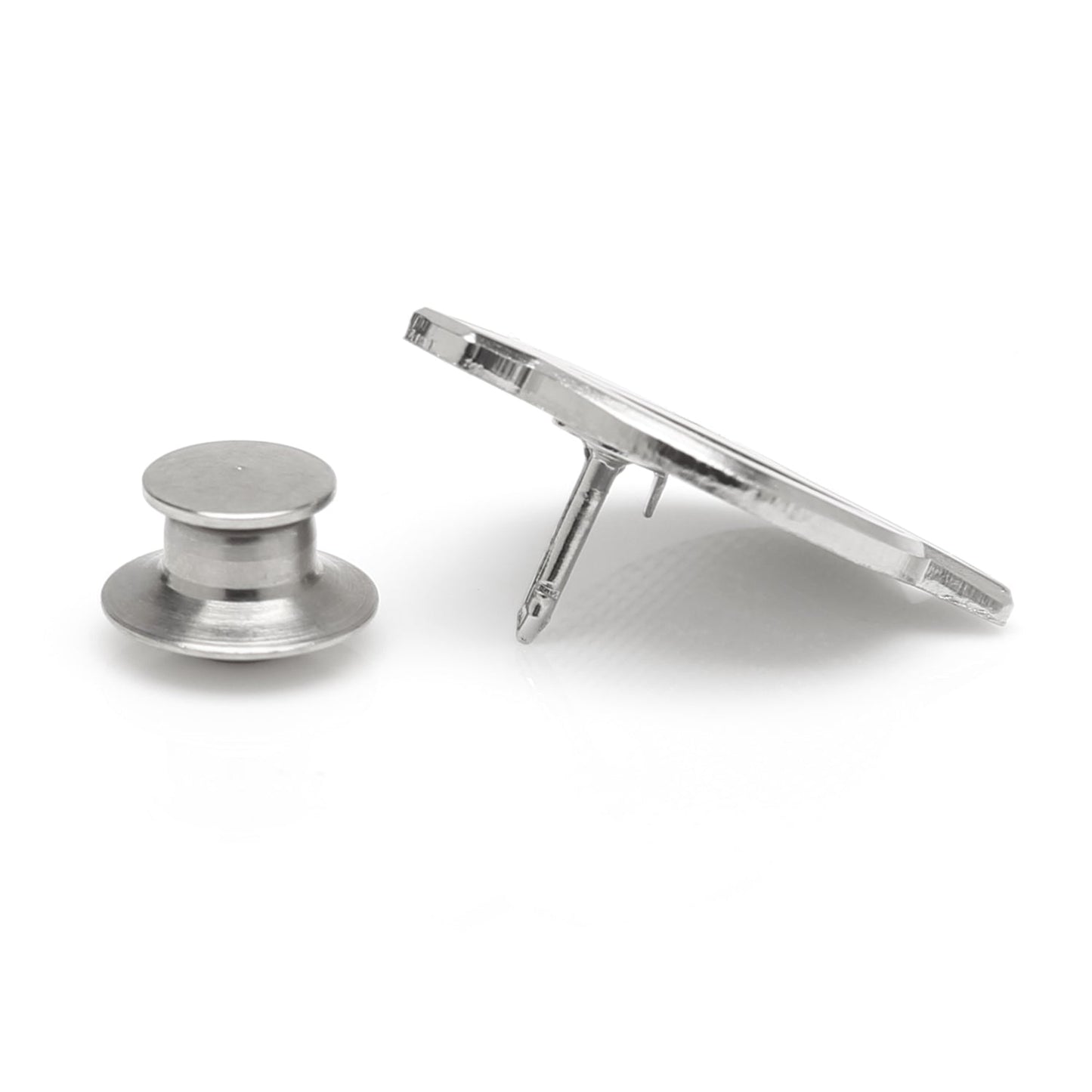 Avengers logo lapel pin with red and silver design on a white background