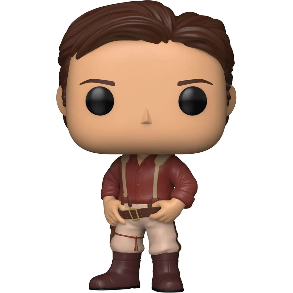 A vinyl Funko Pop figure depicting the character Malcolm Reynolds from the TV series "Firefly."