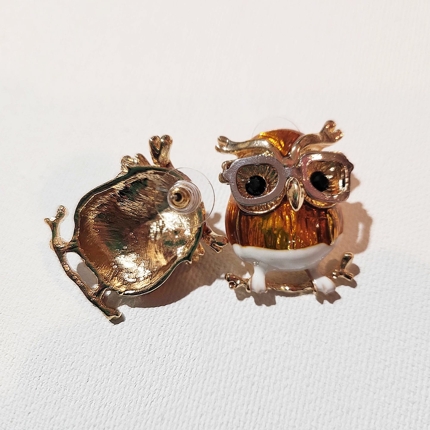 Owls With Glasses Earrings