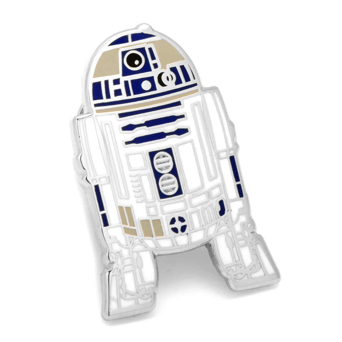 R2-D2 lapel pin on a white background