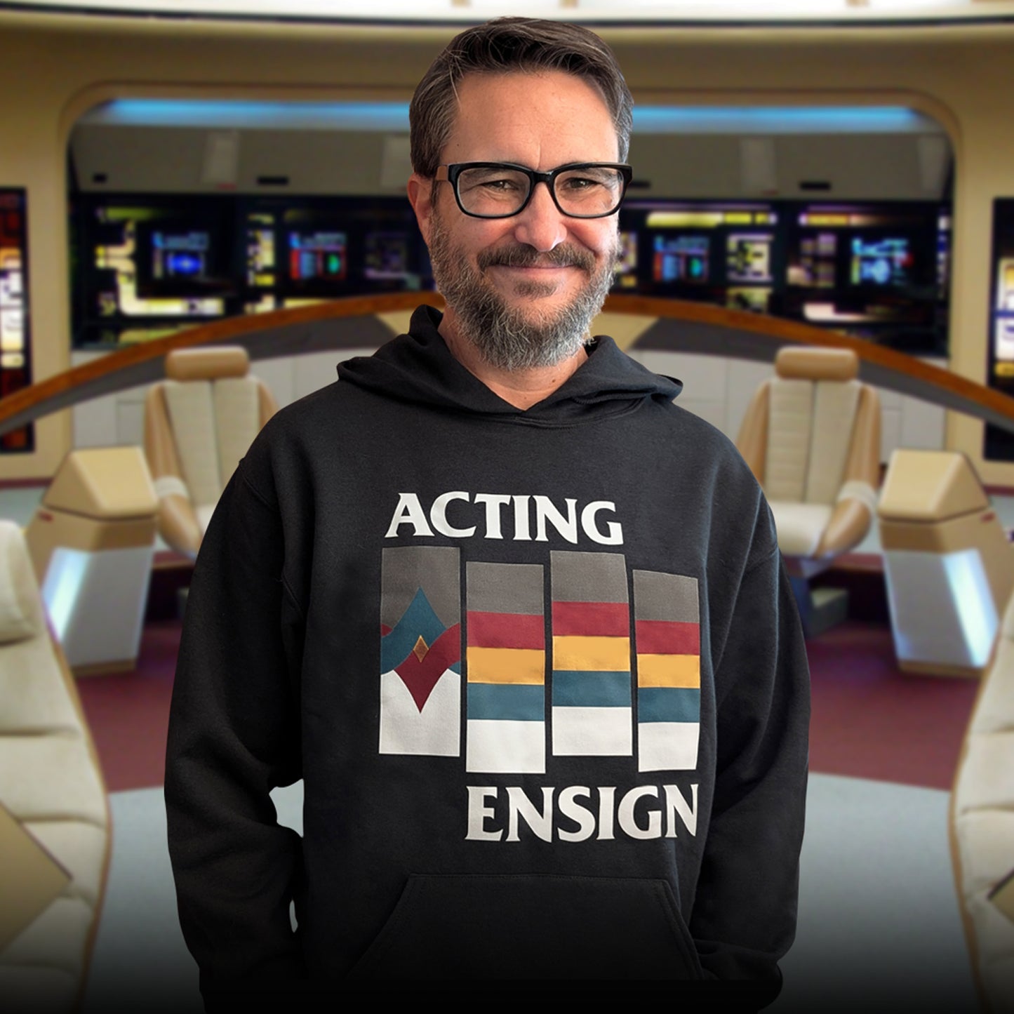 Wil Wheaton's "Acting Ensign" Unisex Pullover Hoodie