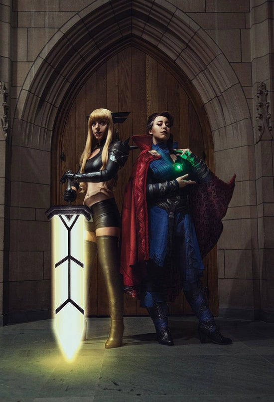 A gender-bent Doctor Strange cosplayer.